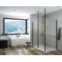 Sanplast Exa Line 600540154059401 ścianka prysznicowa walk-in 100 cm czarny mat/szkło przezroczyste zdj.3