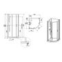 Sanplast Basic Complete Mineral 6024600921012B0 kabina z brodzikiem i zestawem prysznicowym 80x80 cm półokrągła biały połysk/szkło ze wzorem zdj.2