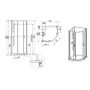 Sanplast Basic Complete Mineral 6024600931012B0 kabina z brodzikiem i zestawem prysznicowym 90x90 cm półokrągła biały połysk/szkło ze wzorem zdj.2