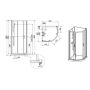 Sanplast Basic Complete Mineral 6024600931014B0 kabina z brodzikiem i zestawem prysznicowym 90x90 cm półokrągła biały połysk/szkło przezroczyste zdj.2