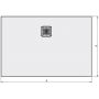 Sanplast Eco Mineral 645580033001020 brodzik prostokątny 100x80 cm biały zdj.2