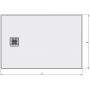 Sanplast Eco Mineral 645581057001020 brodzik prostokątny 140x90 cm biały zdj.2