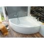 Sanplast Luxo 610370132001000 wanna z obudową 145x145 cm lewa biała zdj.3