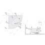 Sanplast Luxo 610370132001000 wanna z obudową 145x145 cm lewa biała zdj.2