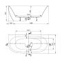 Sanplast Luxo 632370105001000 wanna z obudową 160x75 cm prawa biała zdj.2