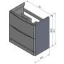 Strama Austin 1110304 szafka podumywalkowa stojąca 78.1x44.6 cm zdj.2