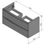 Strama Austin 1110604 szafka podumywalkowa wisząca 104.1x45.6 cm zdj.6