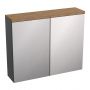 Strama Ovo 1240103 szafka z lustrem 79.5x20.1 cm zdj.1
