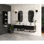 Strama Turf 2410288 szafka 59.5x46x47.5 cm podumywalkowa wisząca czarna zdj.5