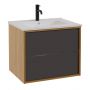 Strama Erin 2610288 szafka 60x46x50 cm podumywalkowa wisząca czarna zdj.4