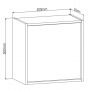 Strama Erin 2620088 szafka 50x30x50 cm boczna wisząca czarna zdj.2
