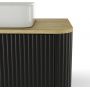 Strama Rivela 4910107 szafka 80x46x40 cm podumywalkowa wisząca czarna zdj.8