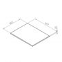Strama Ovo 9840725 blat 59.7x46.2 cm dąb zdj.2
