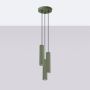 Sollux Lighting Karbon SL1614 lampa wisząca 3x10 W zielona zdj.5