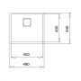 Teka Flexlinea 115000013 zlewozmywak stalowy 49x44 cm stal zdj.2
