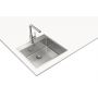 Teka Forline 115000082 zlewozmywak stalowy z syfonem 54x51 cm stal zdj.8