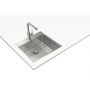 Teka Forline 115000082 zlewozmywak stalowy z syfonem 54x51 cm stal zdj.9