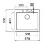 Teka Forsquare 115230005 zlewozmywak tegranit 57x50 cm zdj.3