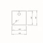 Teka Radea 115230048 zlewozmywak tegranit 45.6x45.6 cm czarny zdj.2