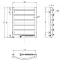 Thermoval TVB 5901812590336 grzejnik elektryczny 60x48 cm biały zdj.2