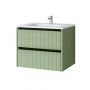 Uptrend Melito 002SU6003UP4530600 umywalka z szafką 60 cm zieloną zdj.1