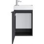 Uptrend Fika 003SU4003TR41355 umywalka z szafką i uchwytami 40.5 cm antracyt zdj.5
