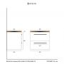 Uptrend Nava 004SU6002999BL6001 szafka z blatem 60.5x46x52.7 cm podumywalkowa stojąca biała zdj.2