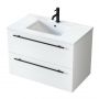 Uptrend Nava 004SU8001UP4530800 umywalka z szafką i uchwytami 80.5 cm białą zdj.1