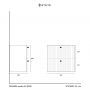 Uptrend Panarea 005BL6003 szafka 59.6x38.2x60 cm podumywalkowa wisząca czarna zdj.2