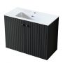 Uptrend Panarea 005SU8006 szafka 79.6x38.2x60 cm podumywalkowa wisząca czarna zdj.1