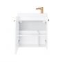 Uptrend Nook 010SU5502TR41366 umywalka z szafką i uchwytami 55 cm białą zdj.3