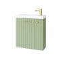 Uptrend Nook 010SU5505TR41366 umywalka z szafką i uchwytami 55 cm zieloną zdj.1