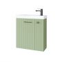 Uptrend Nook 010SU5507TR41366 umywalka z szafką i uchwytami 55 cm zieloną zdj.1