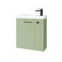 Uptrend Nook 010SU5508TR41366 umywalka z szafką i uchwytami 55 cm zieloną zdj.1