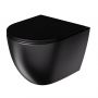 Uptrend Caneo TR2196DFU18 miska wc z deską wolnoopadającą wisząca bez kołnierza ze spłukiwaniem wirowym czarny mat zdj.1