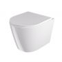 Uptrend Amaro TR2217R miska wc z deską wolnoopadającą wisząca bez kołnierza ze spłukiwaniem wirowym biały połysk zdj.1