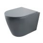 Uptrend Amaro TR2217RU10 miska wc z deską wolnoopadającą wisząca bez kołnierza ze spłukiwaniem wirowym szary mat zdj.1