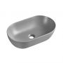Uptrend Sparrow TR41385U10 umywalka 50x30 cm owalna nablatowa szary/kamień zdj.1