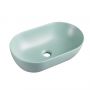 Uptrend Sparrow TR41385U35 umywalka 50x30 cm owalna nablatowa zielona zdj.1