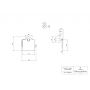 Villeroy & Boch Elements Tender TVA151013000K5 uchwyt na papier toaletowy czarny zdj.2