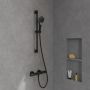 Villeroy & Boch Verve Showers TVS109007000K5 zestaw prysznicowy ścienny czarny zdj.5