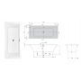 Villeroy & Boch Targa Plus UBA170NES2V01 wanna prostokątna 169.5x75 cm biała zdj.2