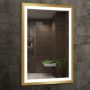 Venti Luxled Gold 5907459662726 lustro 60x80 cm prostokątne z oświetleniem złoty zdj.6