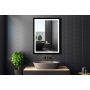 Venti Luxled 5907459662450 lustro 60x80 cm prostokątne z oświetleniem czarny zdj.3
