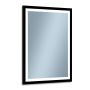 Venti Luxled 5907459662450 lustro 60x80 cm prostokątne z oświetleniem czarny zdj.1