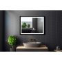 Venti Luxled 5907459662450 lustro 60x80 cm prostokątne z oświetleniem czarny zdj.4