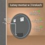 Venti Koło Led 5907459662900 lustro 90x90 cm okrągłe z oświetleniem zdj.9