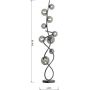 Wofi Nancy 3014905 lampa stojąca powyżej 6x3.5 W czarna-chrom zdj.2