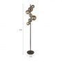 Aviano Sevilla 32141010 lampa stojąca x3 W czarna-chrom zdj.1