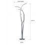 Aviano Hampton 33260501 lampa stojąca 5x26 W chrom zdj.3